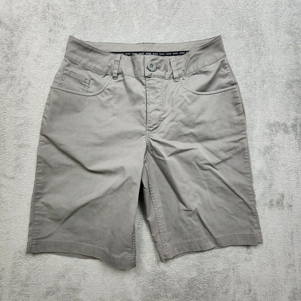 KUIU Mens 32 Gray Shorts 11 Inseam Performance Outdoor Hiking Polyester Blend
